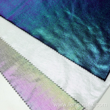 Rayon Polyester Foil Printing Knit Single Jersey Fabric
